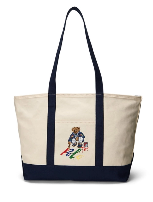 Polo Bear Canvas Tote