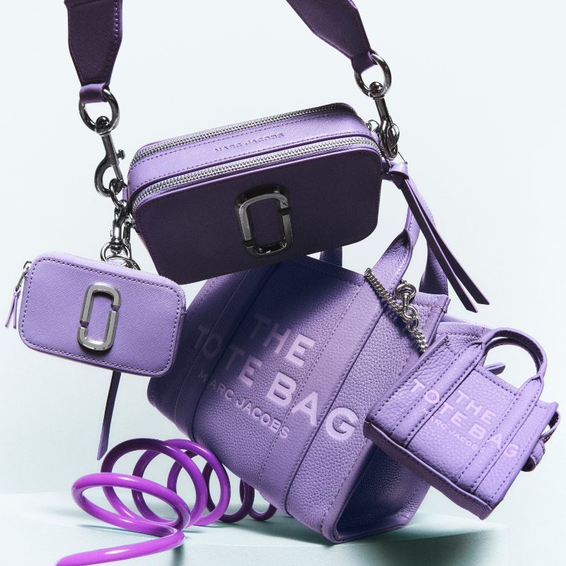 Marc Jacobs Purple 'the Colorblock Snapshot' Bag In Daybreak Multi